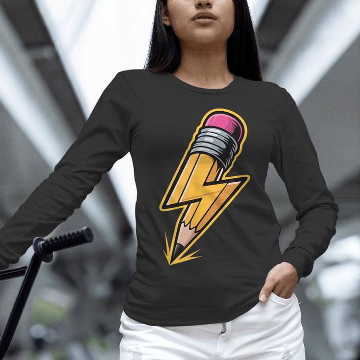 Retro Pencil Pencil Back To School Teacher Student Women Long Sleeve T-Shirt, gift for family, gift for coworker Retro Pencil Pencil Back To School Teacher Student Women Long Sleeve T-Shirt, gift for family, gift for coworker