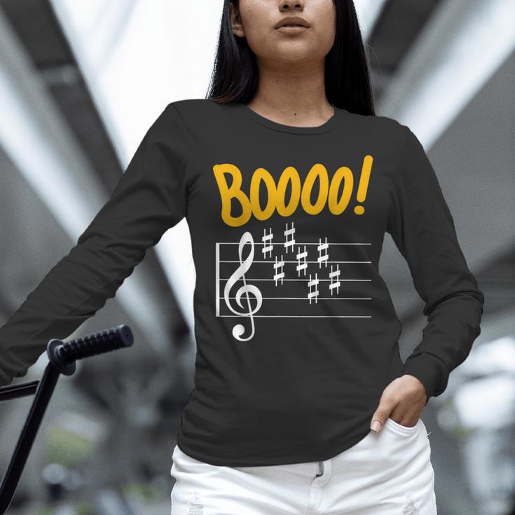 Scary Key Signature Boo Music Halloween Musician Teacher Men Women Women Long Sleeve T-Shirt, gift for family, gift for coworker