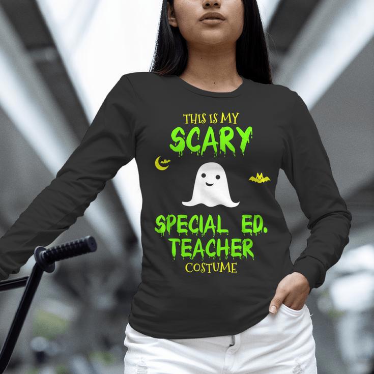 Scary Special Education Ed Teacher Costume Halloween Easy Women Long Sleeve T-Shirt, gift for family, gift for coworker Scary Special Education Ed Teacher Costume Halloween Easy Women Long Sleeve T-Shirt, gift for family, gift for coworker