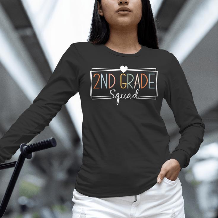 Second Grade Squad Teachers Kids 2nd Grade Back To School Women Long Sleeve T-Shirt, gift for family, gift for coworker Second Grade Squad Teachers Kids 2nd Grade Back To School Women Long Sleeve T-Shirt, gift for family, gift for coworker