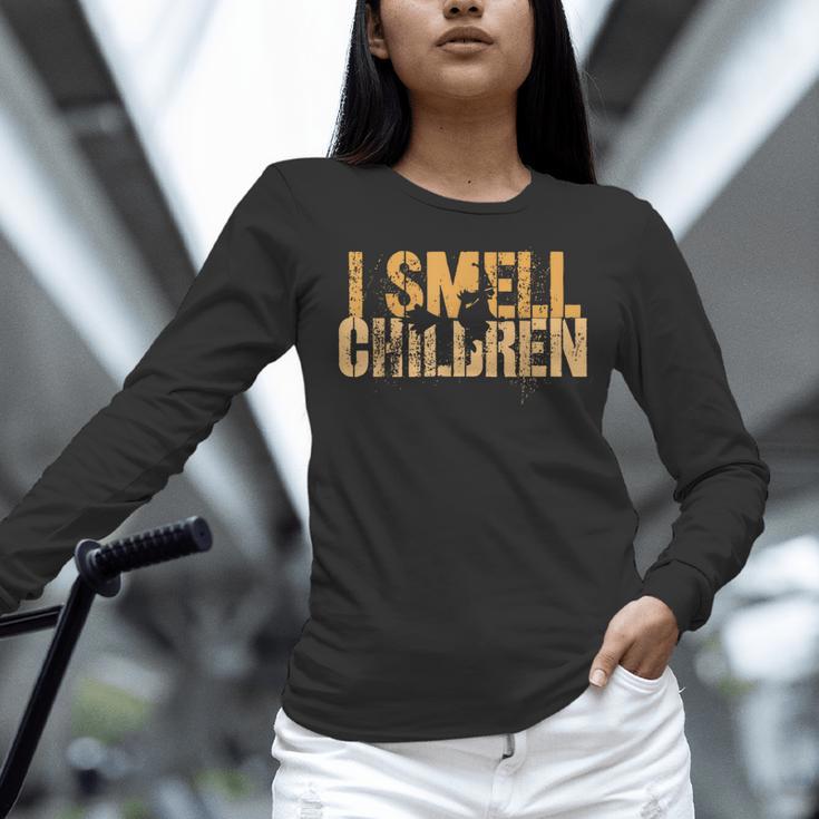 I SMELL CHILDREN Halloween Teacher Classroom I Teach Women Long Sleeve T-Shirt, gift for family, gift for coworker I SMELL CHILDREN Halloween Teacher Classroom I Teach Women Long Sleeve T-Shirt, gift for family, gift for coworker