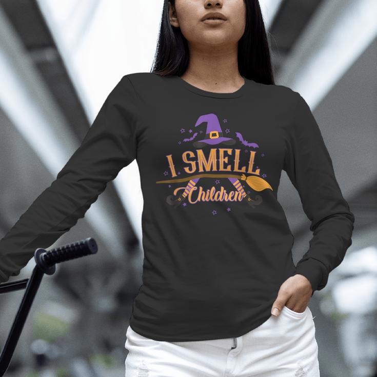 I Smell Children Wicked Cute Kindergarten Teacher Halloween Women Long Sleeve T-Shirt, gift for family, gift for coworker