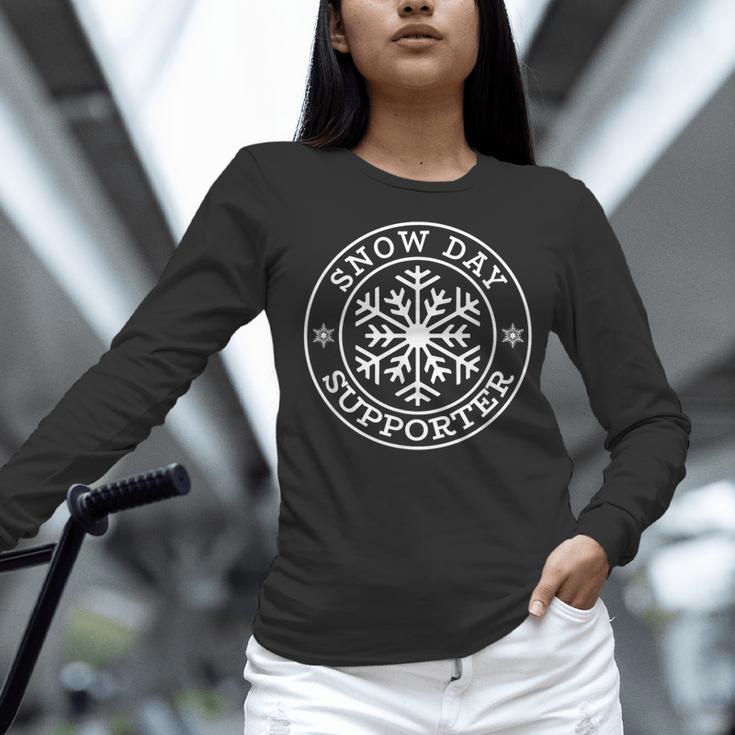 Snow Day Supporter Teacher Student Winter Snowflake Women Long Sleeve T-Shirt, gift for family, gift for coworker Snow Day Supporter Teacher Student Winter Snowflake Women Long Sleeve T-Shirt, gift for family, gift for coworker