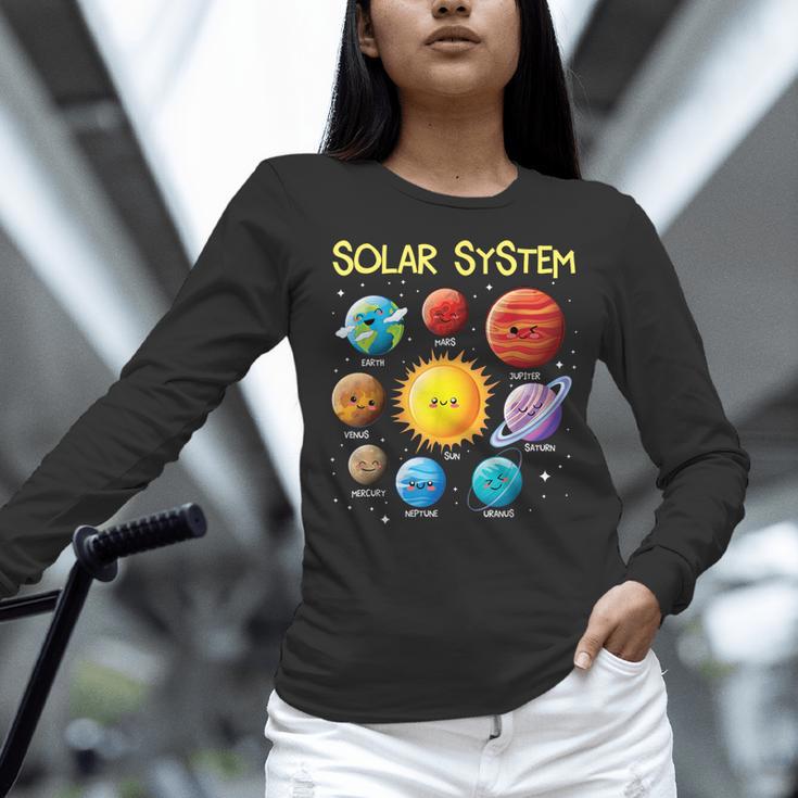 Solar System Cute Face Planets Space Science Teacher School Women Long Sleeve T-Shirt, Science Teacher Shirts, gift for family, gift for coworker Solar System Cute Face Planets Space Science Teacher School Women Long Sleeve T-Shirt, Science Teacher Shirts, gift for family, gift for coworker