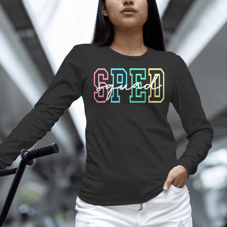 SPED Squad Team SPED Teacher Special Education Teacher Women Long Sleeve T-Shirt, gift for family, gift for coworker