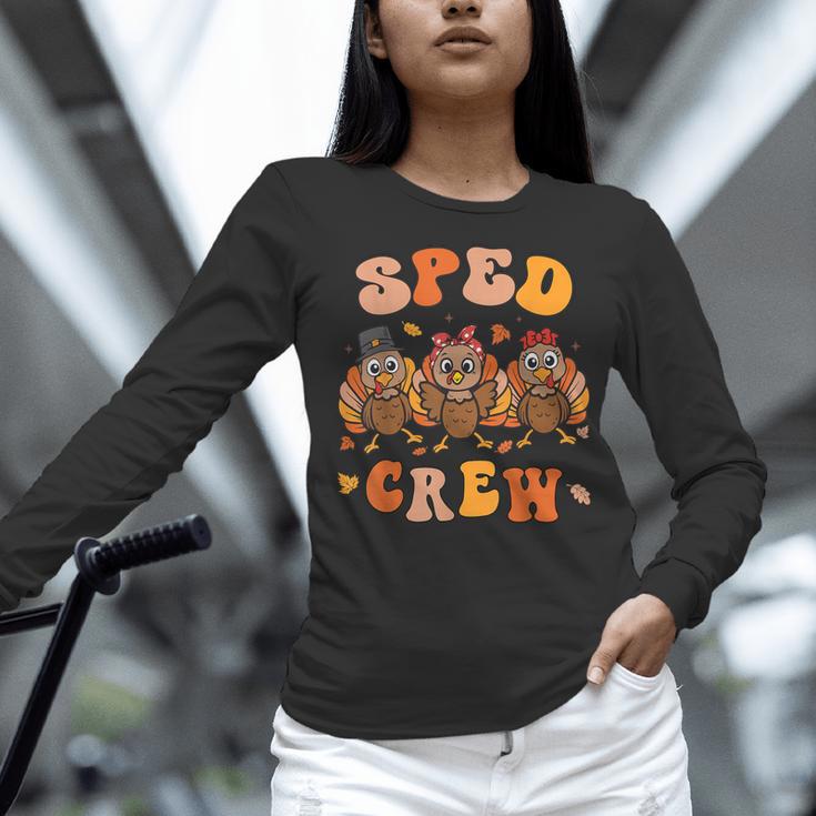 Sped Teacher Crew Thanksgiving Special Education Teacher Women Long Sleeve T-Shirt, gift for family, gift for coworker Sped Teacher Crew Thanksgiving Special Education Teacher Women Long Sleeve T-Shirt, gift for family, gift for coworker