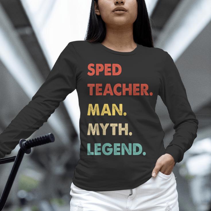 Sped Teacher Man Myth Legend Women Long Sleeve T-Shirt, gift for family, gift for coworker