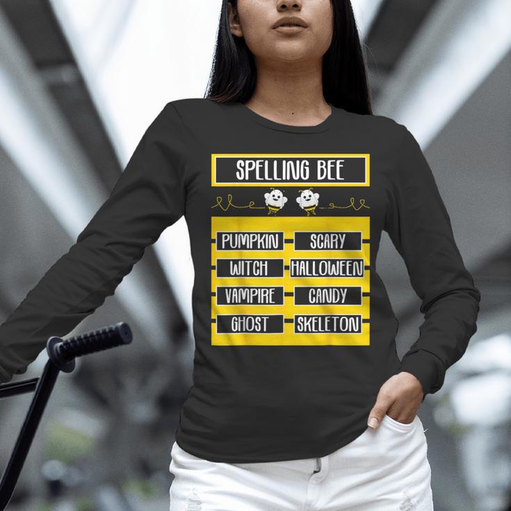 Spelling Bee Halloween Teachers Bee Spelling Competition Women Long Sleeve T-Shirt, gift for family, gift for coworker