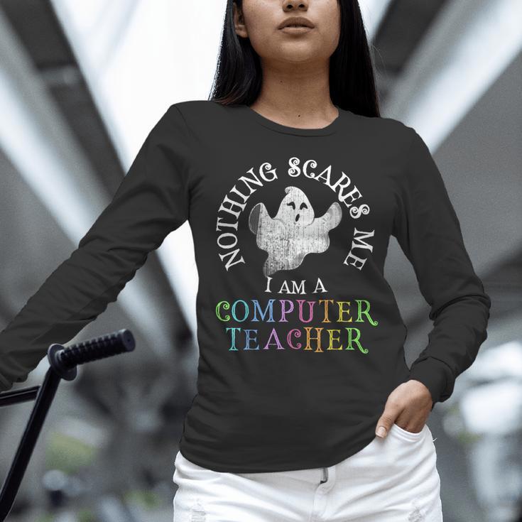 This Is My Spooky COMPUTER TEACHER Costume Don't Scare Me Women Long Sleeve T-Shirt, gift for family, gift for coworker This Is My Spooky COMPUTER TEACHER Costume Don't Scare Me Women Long Sleeve T-Shirt, gift for family, gift for coworker