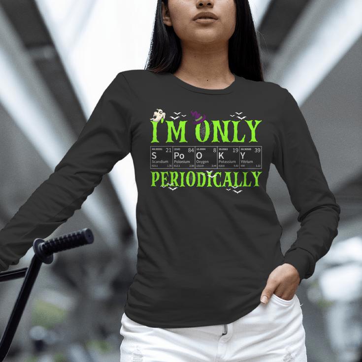 Only Spooky Periodically Halloween Chemistry Teacher Men Women Women Long Sleeve T-Shirt, gift for family, gift for coworker