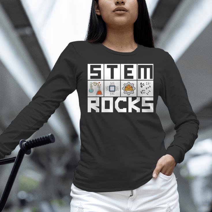 STEM Rocks Science Technology Engineering Math STEM Teacher Women Long Sleeve T-Shirt, Science Teacher Shirts, gift for family, gift for coworker STEM Rocks Science Technology Engineering Math STEM Teacher Women Long Sleeve T-Shirt, Science Teacher Shirts, gift for family, gift for coworker