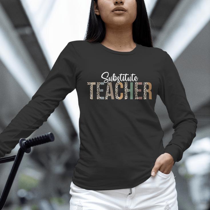 Substitute Teacher Supplies For Teachers Leopard For Men Women Women Long Sleeve T-Shirt, gift for family, gift for coworker Substitute Teacher Supplies For Teachers Leopard For Men Women Women Long Sleeve T-Shirt, gift for family, gift for coworker