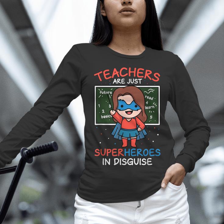Super Hero Teacher Superheroes In Disguise Women Long Sleeve T-Shirt, Super Teacher Shirts, gift for family, gift for coworker Super Hero Teacher Superheroes In Disguise Women Long Sleeve T-Shirt, Super Teacher Shirts, gift for family, gift for coworker