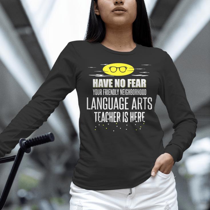 Super Language Arts Teacher Have No Fear T-Shirt Women Long Sleeve T-Shirt, Super Teacher Shirts, gift for family, gift for coworker