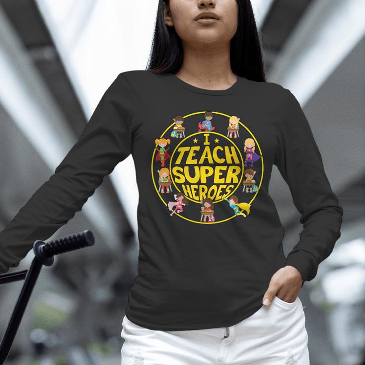 Superhero Teacher I Teach Super Heroes Women Long Sleeve T-Shirt, Super Teacher Shirts, gift for family, gift for coworker Superhero Teacher I Teach Super Heroes Women Long Sleeve T-Shirt, Super Teacher Shirts, gift for family, gift for coworker