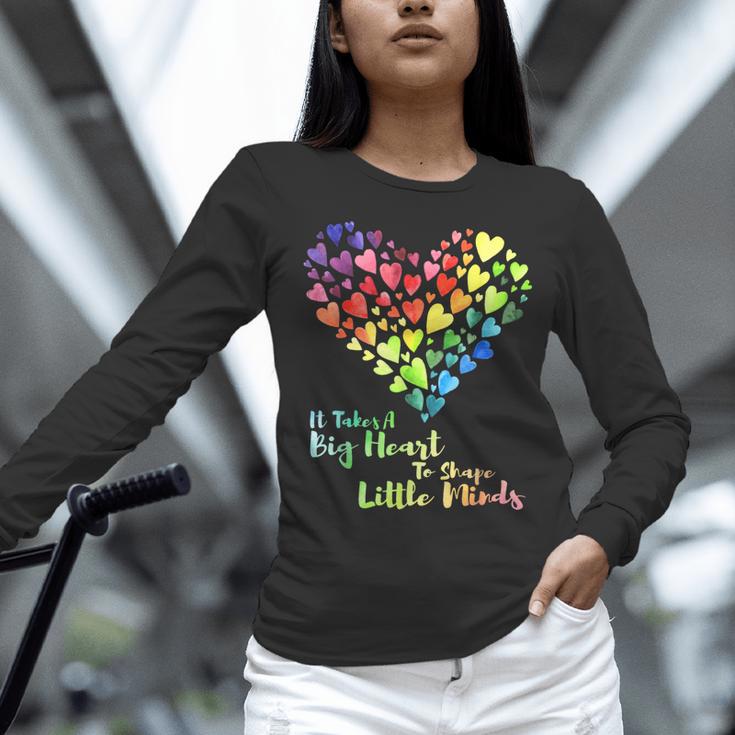 It Takes A Big Heart To Shape Little Minds Teacher Student Men Women Kids Women Long Sleeve T-Shirt, gift for family, gift for coworker It Takes A Big Heart To Shape Little Minds Teacher Student Men Women Kids Women Long Sleeve T-Shirt, gift for family, gift for coworker