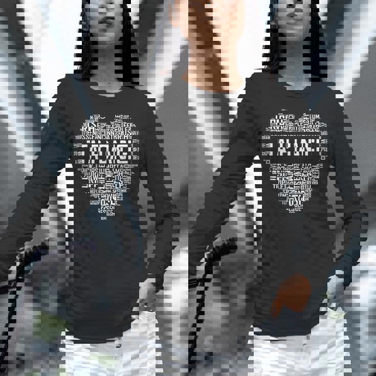 Tap Dance Heart Lover Tap Dancer Dancing Teacher For Men Women Girls Kids Women Long Sleeve T-Shirt, gift for family, gift for coworker