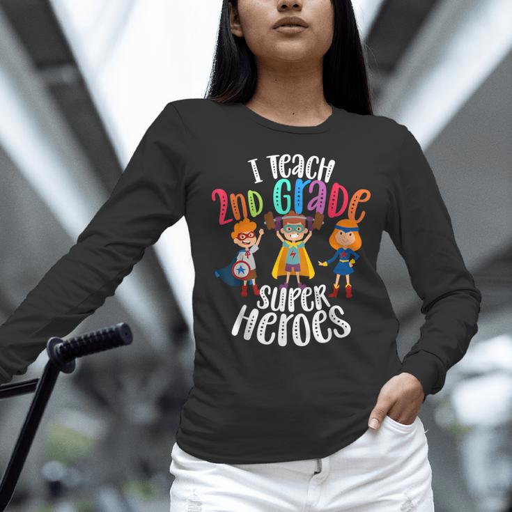 I Teach 2nd Grade Superheroes Back To School Teacher Men Women Girls Kids Women Long Sleeve T-Shirt, 2nd Grade Teacher Shirts, gift for family, gift for coworker I Teach 2nd Grade Superheroes Back To School Teacher Men Women Girls Kids Women Long Sleeve T-Shirt, 2nd Grade Teacher Shirts, gift for family, gift for coworker