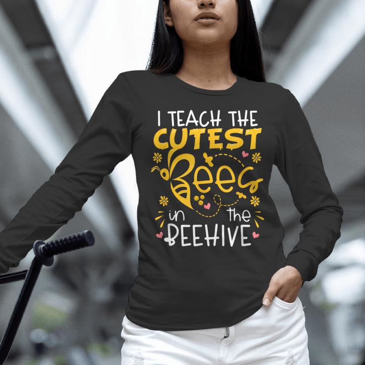I Teach The Cutest Bees In The Beehive Teacher Women Long Sleeve T-Shirt, gift for family, gift for coworker I Teach The Cutest Bees In The Beehive Teacher Women Long Sleeve T-Shirt, gift for family, gift for coworker