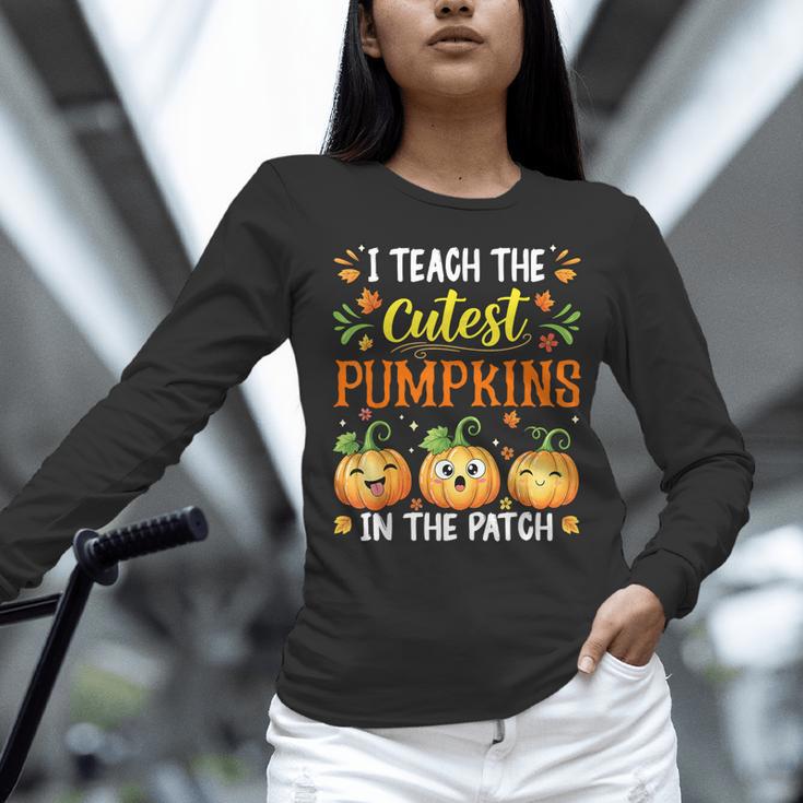 I Teach The Cutest Pumpkins Halloween Teacher Women Long Sleeve T-Shirt, gift for family, gift for coworker I Teach The Cutest Pumpkins Halloween Teacher Women Long Sleeve T-Shirt, gift for family, gift for coworker
