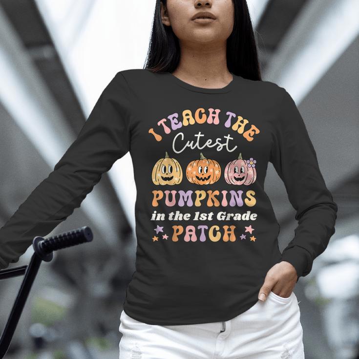 I Teach The Cutest Pumpkins In The Patch 1st Grade Teacher For Men Women Kids Women Long Sleeve T-Shirt, gift for family, gift for coworker I Teach The Cutest Pumpkins In The Patch 1st Grade Teacher For Men Women Kids Women Long Sleeve T-Shirt, gift for family, gift for coworker