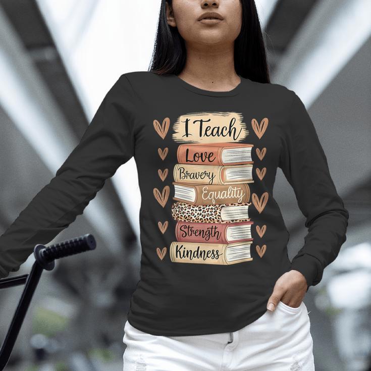 I Teach History Month Black Teacher Melanin Women Long Sleeve T-Shirt, History Teacher Shirts, gift for family, gift for coworker