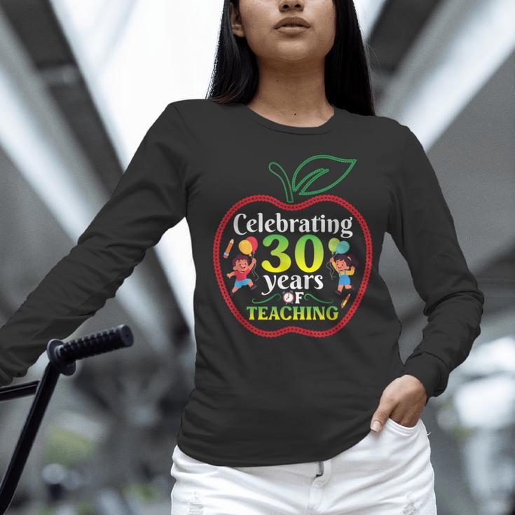 Teacher Celebrating 30 Years Of Teaching Students School Women Long Sleeve T-Shirt, gift for family, gift for coworker Teacher Celebrating 30 Years Of Teaching Students School Women Long Sleeve T-Shirt, gift for family, gift for coworker