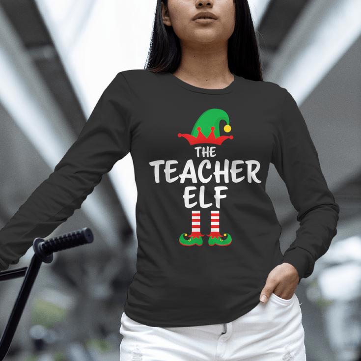 The Teacher Elf Matching Family Christmas Women Long Sleeve T-Shirt, gift for family, gift for coworker