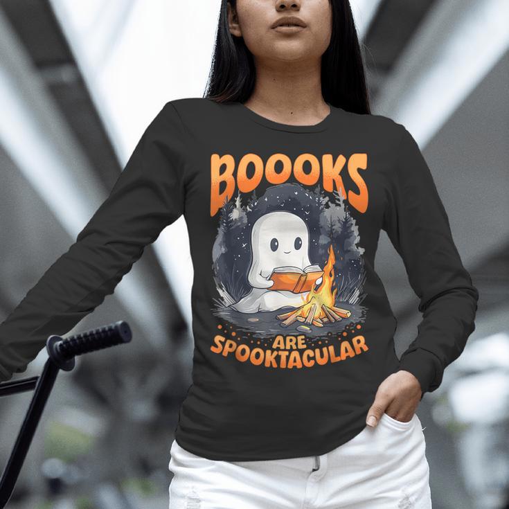 Teacher Halloween Ghost Reading Book Animal Boooks Are Women Long Sleeve T-Shirt, gift for family, gift for coworker Teacher Halloween Ghost Reading Book Animal Boooks Are Women Long Sleeve T-Shirt, gift for family, gift for coworker