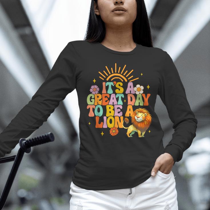 Teacher Life Back To School It's A Great A Day To Be A Lion Women Long Sleeve T-Shirt, gift for family, gift for coworker Teacher Life Back To School It's A Great A Day To Be A Lion Women Long Sleeve T-Shirt, gift for family, gift for coworker