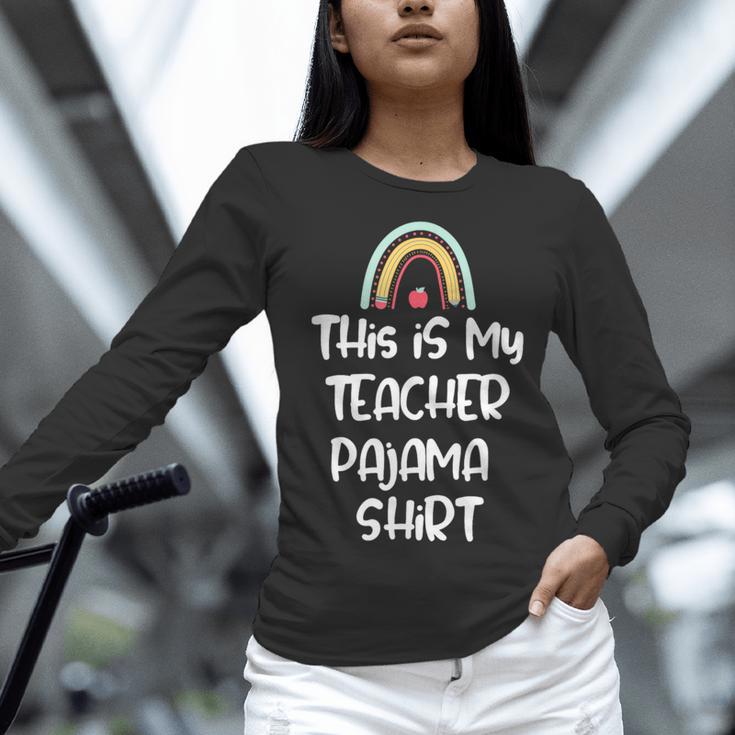 This Is My Teacher Pajama Shirt Teacher Life Tee Women Long Sleeve T-Shirt, gift for family, gift for coworker This Is My Teacher Pajama Shirt Teacher Life Tee Women Long Sleeve T-Shirt, gift for family, gift for coworker