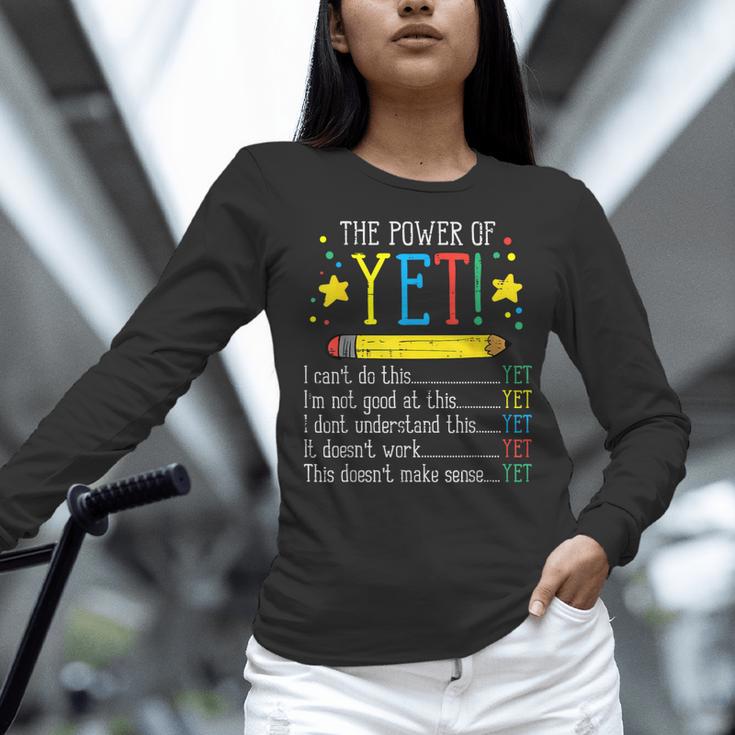Teacher Power Of Yet Cant Do This Inspirational Women Men Women Long Sleeve T-Shirt, gift for family, gift for coworker Teacher Power Of Yet Cant Do This Inspirational Women Men Women Long Sleeve T-Shirt, gift for family, gift for coworker