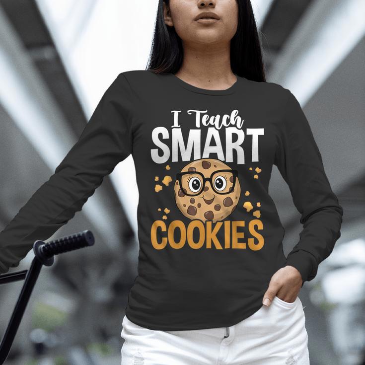 Teacher I Teach Smart Cookies Nerd Women Long Sleeve T-Shirt, gift for family, gift for coworker