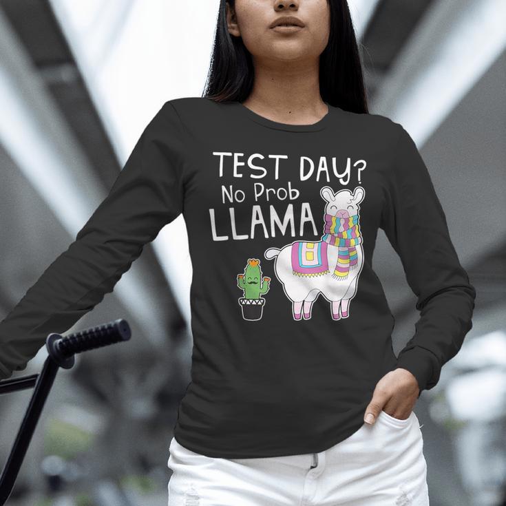 Teachers Testing Day Test Day No Prob Llama Teacher Women Long Sleeve T-Shirt, gift for family, gift for coworker Teachers Testing Day Test Day No Prob Llama Teacher Women Long Sleeve T-Shirt, gift for family, gift for coworker