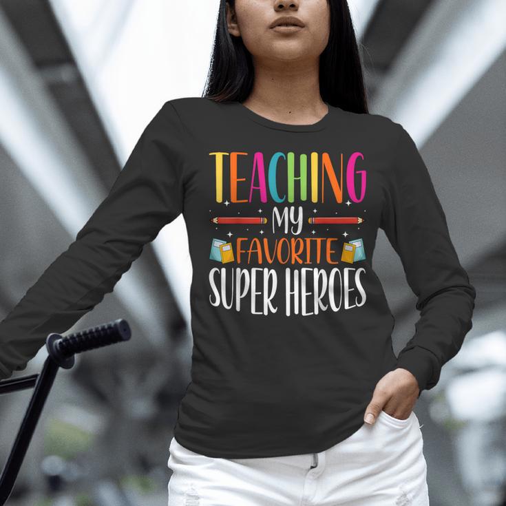 Teaching My Favorite Superheros Men Women SPED Teacher Women Long Sleeve T-Shirt, gift for family, gift for coworker Teaching My Favorite Superheros Men Women SPED Teacher Women Long Sleeve T-Shirt, gift for family, gift for coworker