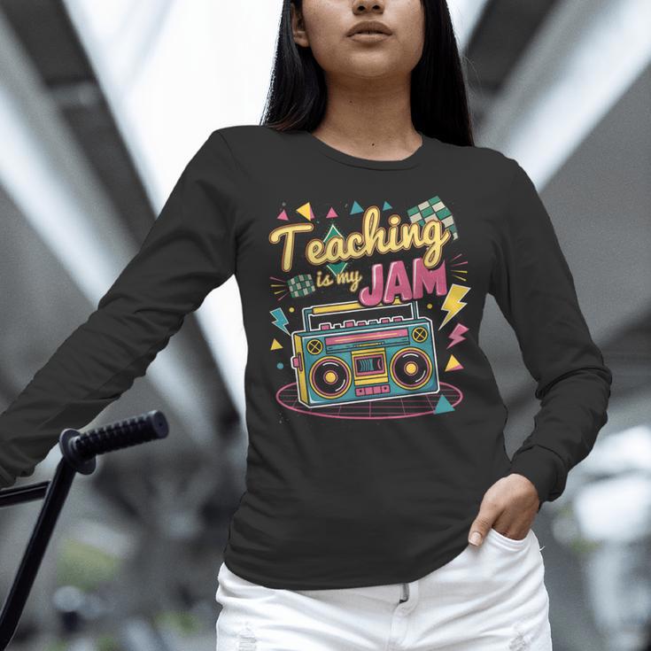 Teaching Is My Jam Groovy Retro Teacher Back To School Women Long Sleeve T-Shirt, Groovy Teacher Shirts, gift for family, gift for coworker Teaching Is My Jam Groovy Retro Teacher Back To School Women Long Sleeve T-Shirt, Groovy Teacher Shirts, gift for family, gift for coworker