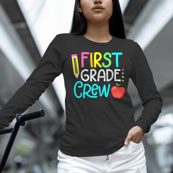 Team 1st Grade Crew Back To School 1st Grade Teacher Kids Women Long Sleeve T-Shirt, gift for family, gift for coworker