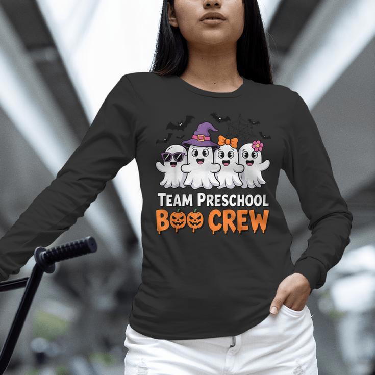 Team Preschool Boo Crew Halloween Teacher Student Costume Women Long Sleeve T-Shirt, gift for family, gift for coworker Team Preschool Boo Crew Halloween Teacher Student Costume Women Long Sleeve T-Shirt, gift for family, gift for coworker