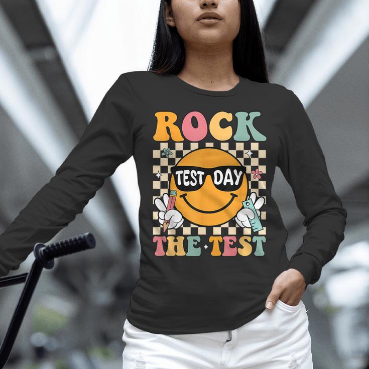 Test Day Rock The Test Teacher Testing Day You Got This Women Long Sleeve T-Shirt, gift for family, gift for coworker Test Day Rock The Test Teacher Testing Day You Got This Women Long Sleeve T-Shirt, gift for family, gift for coworker