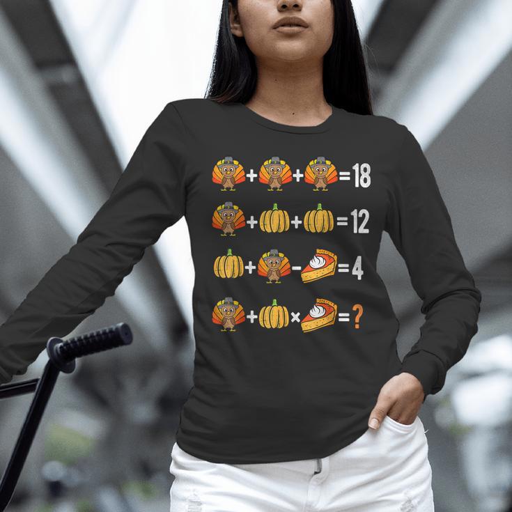 Thanksgiving Order Of Operations Thanksgiving Math Teacher Women Long Sleeve T-Shirt, gift for family, gift for coworker