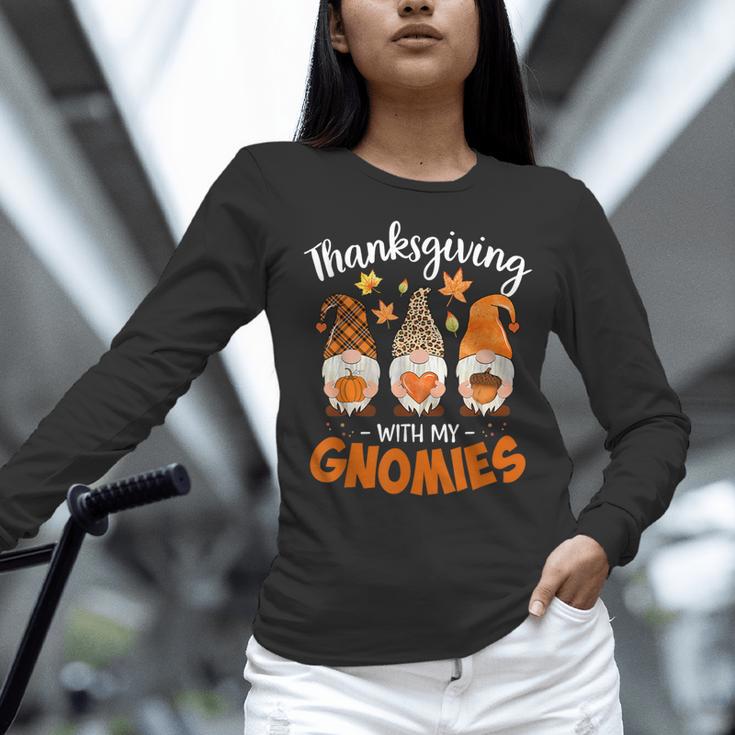 Thanksgiving Shirts For Women With My Gnomies Teachers Gnome Women Long Sleeve T-Shirt, gift for family, gift for coworker Thanksgiving Shirts For Women With My Gnomies Teachers Gnome Women Long Sleeve T-Shirt, gift for family, gift for coworker