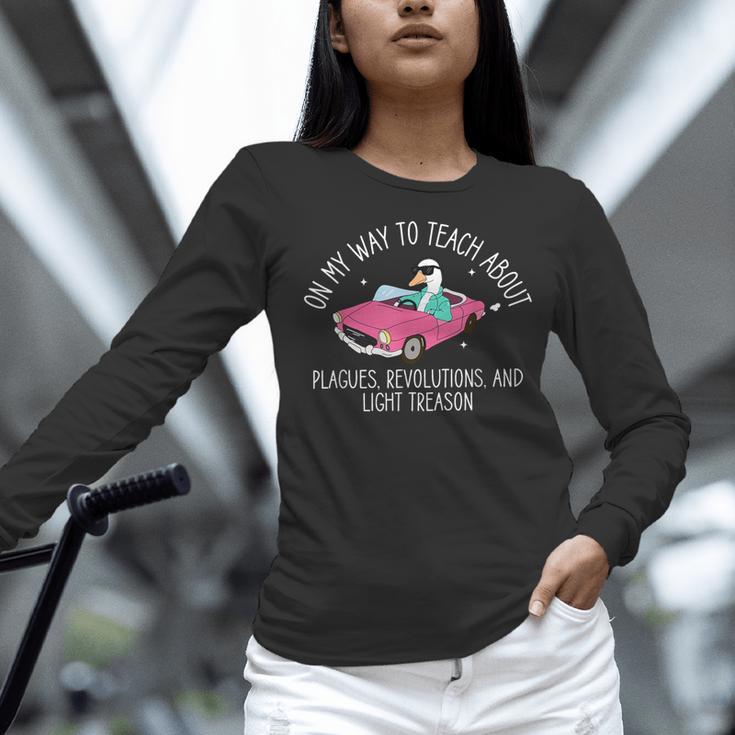 History Teacher Silly Goose Back To School Social Studies Women Long Sleeve T-Shirt, History Teacher Shirts, gift for family, gift for coworker History Teacher Silly Goose Back To School Social Studies Women Long Sleeve T-Shirt, History Teacher Shirts, gift for family, gift for coworker
