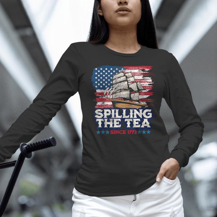 US History Teacher Boston Spilling The Tea Since 1773 Women Long Sleeve T-Shirt, History Teacher Shirts, gift for family, gift for coworker US History Teacher Boston Spilling The Tea Since 1773 Women Long Sleeve T-Shirt, History Teacher Shirts, gift for family, gift for coworker