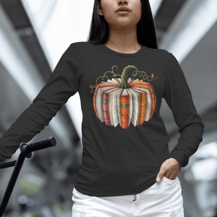 Vintage Book Pumpkin Autumn Fall Librarians Bookworm Teacher Women Long Sleeve T-Shirt, gift for family, gift for coworker Vintage Book Pumpkin Autumn Fall Librarians Bookworm Teacher Women Long Sleeve T-Shirt, gift for family, gift for coworker