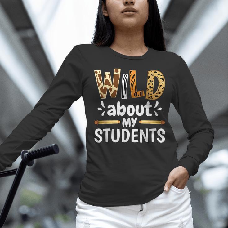 Wild About My Students School Teachers And Students Women Long Sleeve T-Shirt, gift for family, gift for coworker Wild About My Students School Teachers And Students Women Long Sleeve T-Shirt, gift for family, gift for coworker