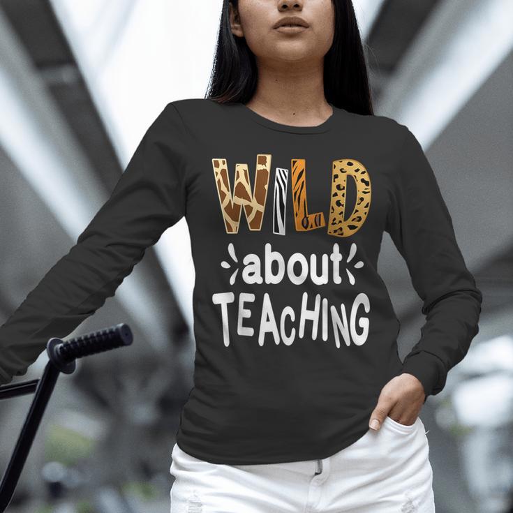 Wild About Teaching Teacher Student First Day Of School Women Long Sleeve T-Shirt, gift for family, gift for coworker Wild About Teaching Teacher Student First Day Of School Women Long Sleeve T-Shirt, gift for family, gift for coworker