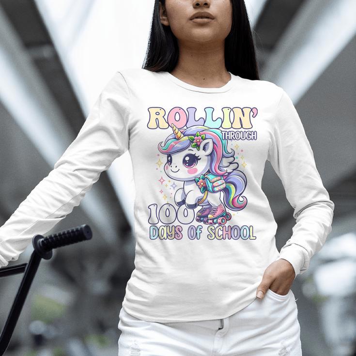100 Days Of School Girls Teacher 100th Day Unicorn Outfit Women Long Sleeve T-Shirt, gift for family, gift for coworker 100 Days Of School Girls Teacher 100th Day Unicorn Outfit Women Long Sleeve T-Shirt, gift for family, gift for coworker