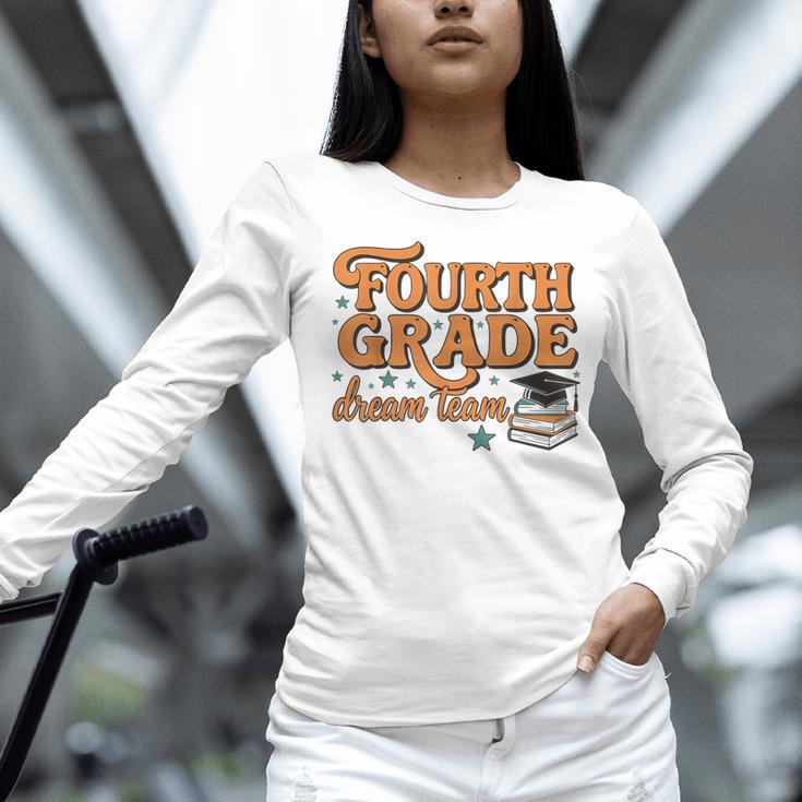 4th Grade Back To School Fourth Grade Dream Team Teacher Women Long Sleeve T-Shirt, 4th Grade Teacher Shirts, gift for family, gift for coworker 4th Grade Back To School Fourth Grade Dream Team Teacher Women Long Sleeve T-Shirt, 4th Grade Teacher Shirts, gift for family, gift for coworker