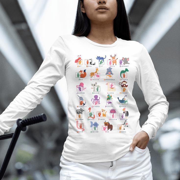 American Sign Language For Teachers ASL Alphabet Women Long Sleeve T-Shirt, gift for family, gift for coworker American Sign Language For Teachers ASL Alphabet Women Long Sleeve T-Shirt, gift for family, gift for coworker