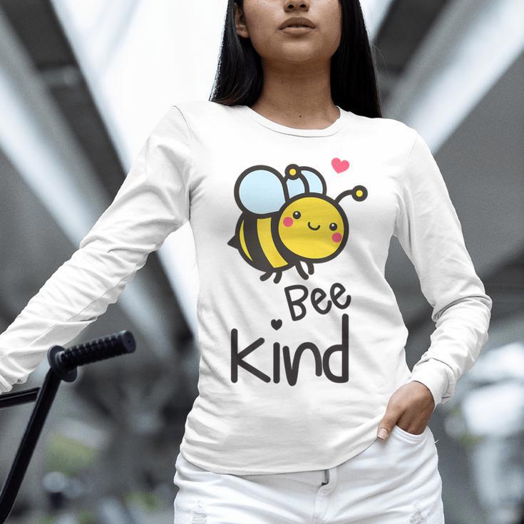 Bee Kind Bumble Bee Anti Bullying Teacher Kindness Matters Women Long Sleeve T-Shirt, gift for family, gift for coworker